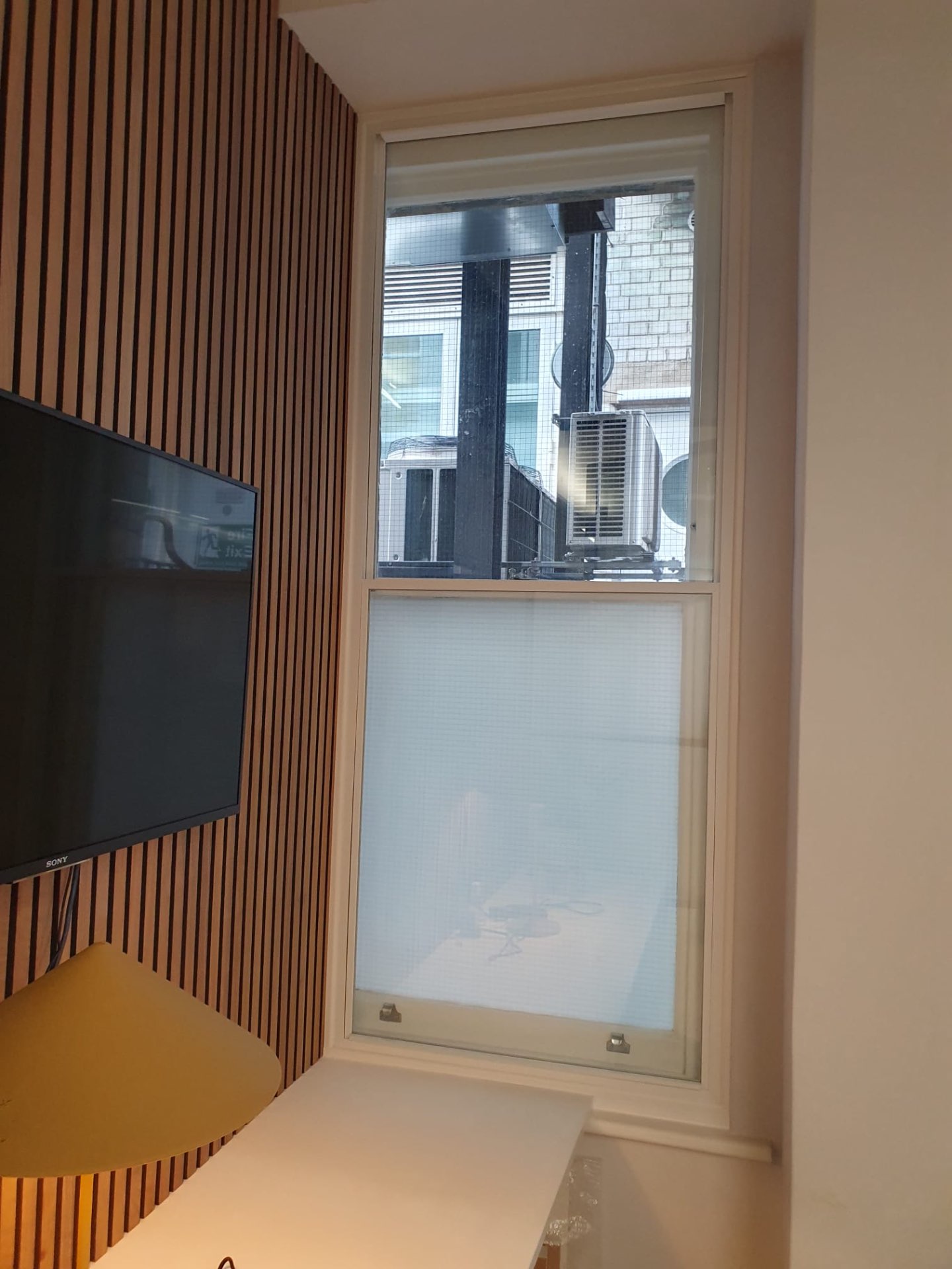 Historic window with discreet secondary glazing