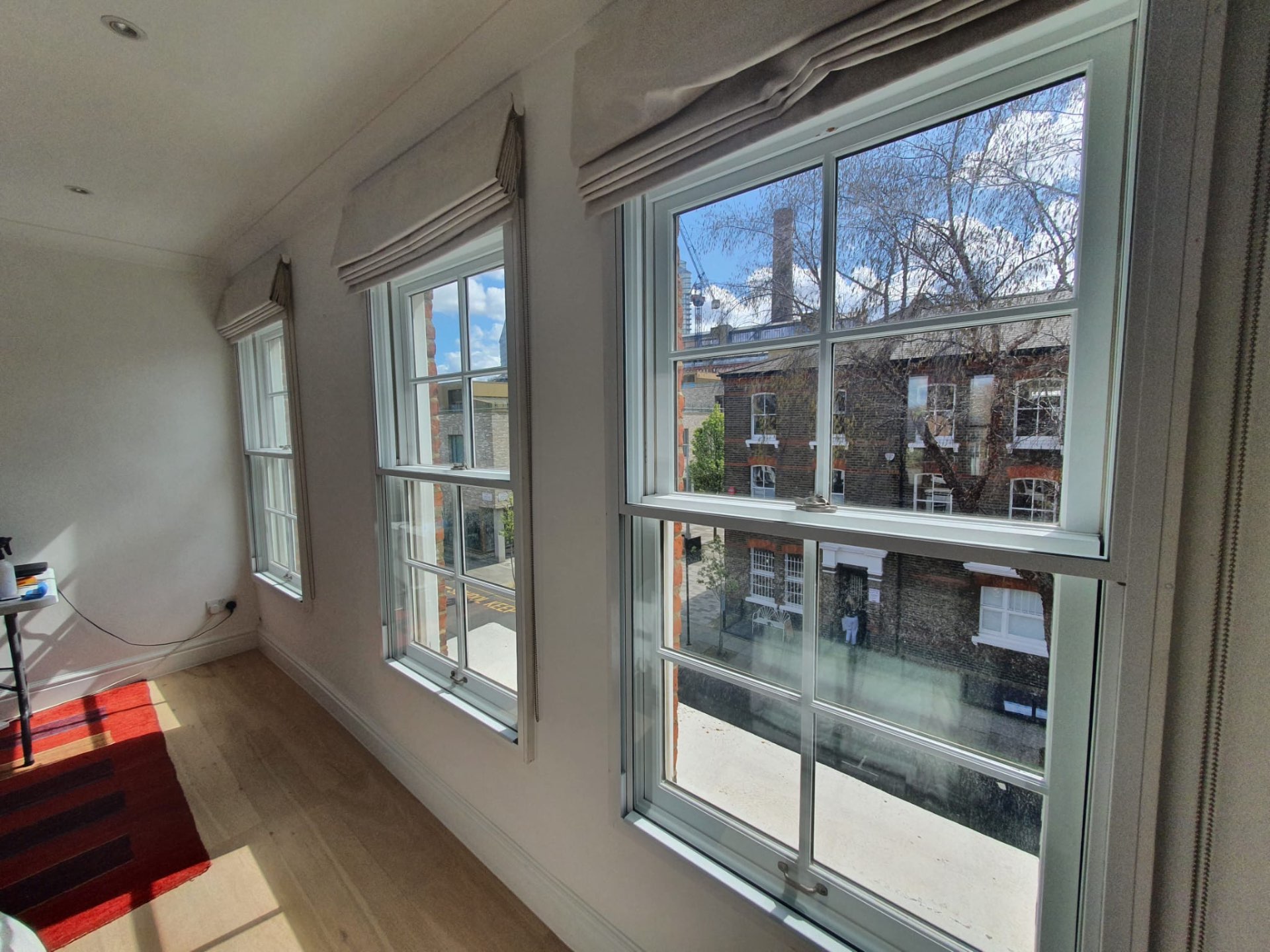 A secure and well-protected living room with secondary glazing